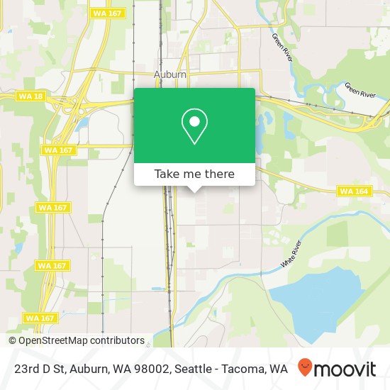 Mapa de 23rd D St, Auburn, WA 98002