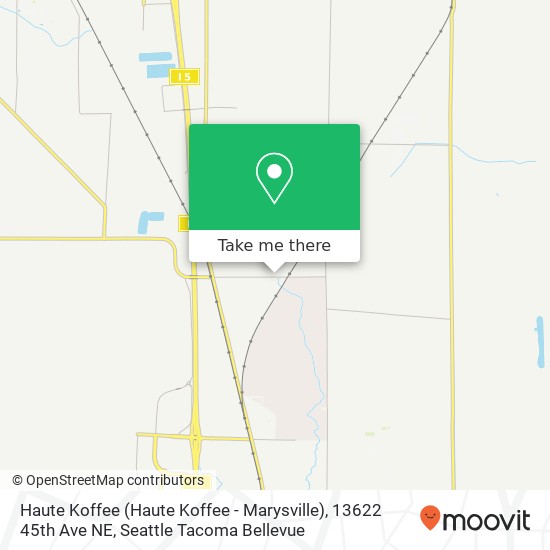 Mapa de Haute Koffee (Haute Koffee - Marysville), 13622 45th Ave NE