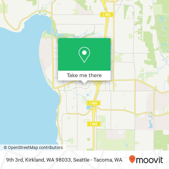 Mapa de 9th 3rd, Kirkland, WA 98033