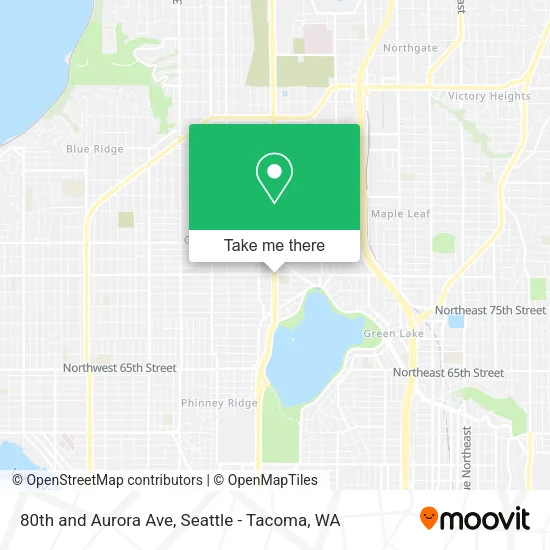 Mapa de 80th and Aurora Ave