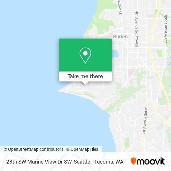 Mapa de 28th SW Marine View Dr SW