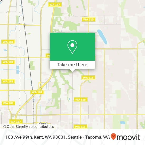 100 Ave 99th, Kent, WA 98031 map