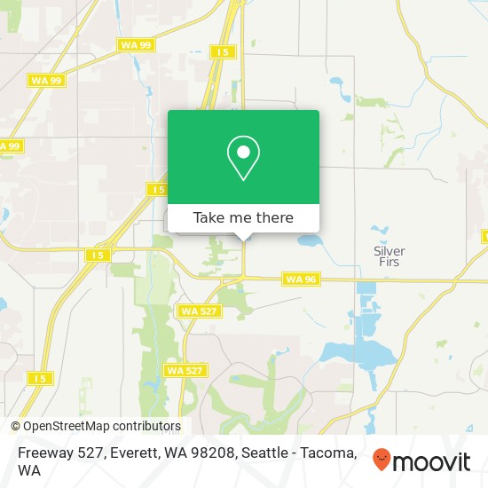 Freeway 527, Everett, WA 98208 map