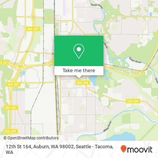 Mapa de 12th St 164, Auburn, WA 98002