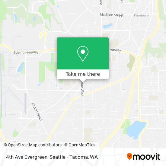 4th Ave Evergreen map