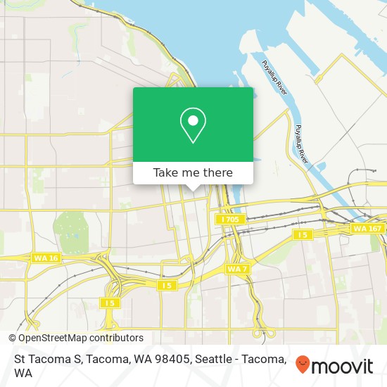 Mapa de St Tacoma S, Tacoma, WA 98405