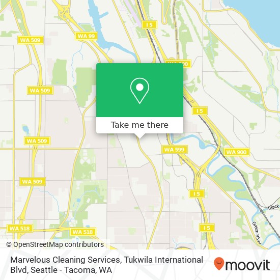 Mapa de Marvelous Cleaning Services, Tukwila International Blvd