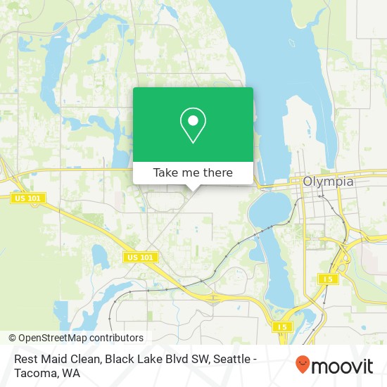 Rest Maid Clean, Black Lake Blvd SW map