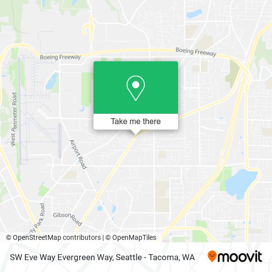 Mapa de SW Eve Way Evergreen Way