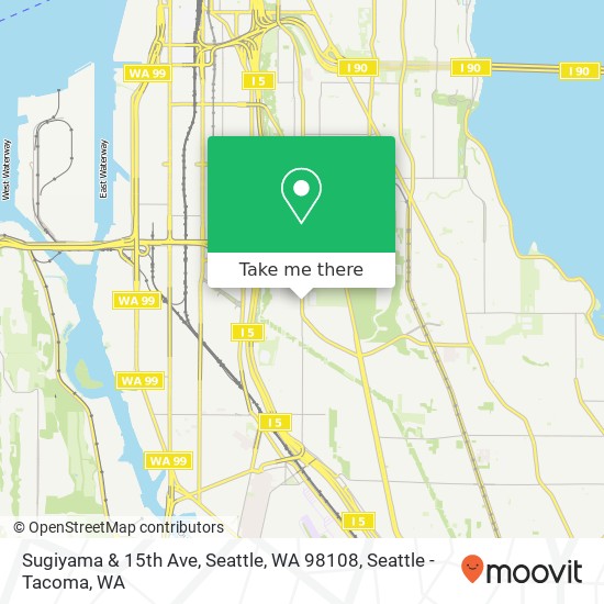 Sugiyama & 15th Ave, Seattle, WA 98108 map