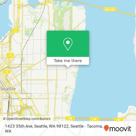 Mapa de 1423 35th Ave, Seattle, WA 98122