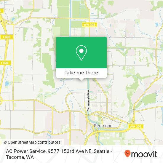 Mapa de AC Power Service, 9577 153rd Ave NE