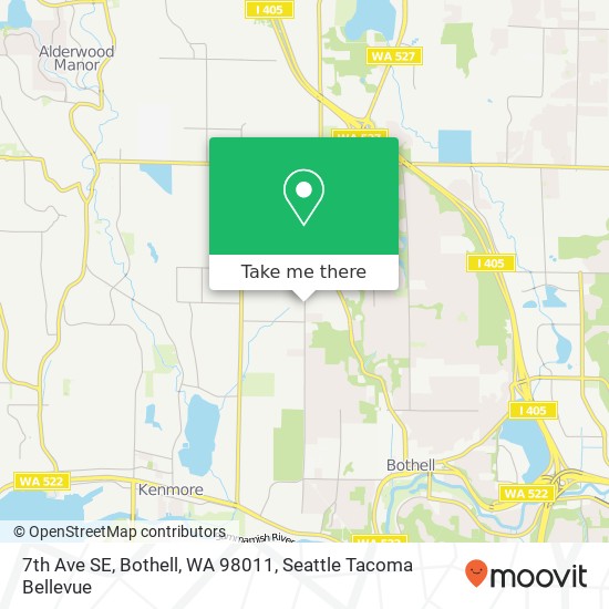 Mapa de 7th Ave SE, Bothell, WA 98011