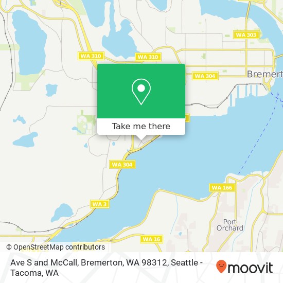 Ave S and McCall, Bremerton, WA 98312 map