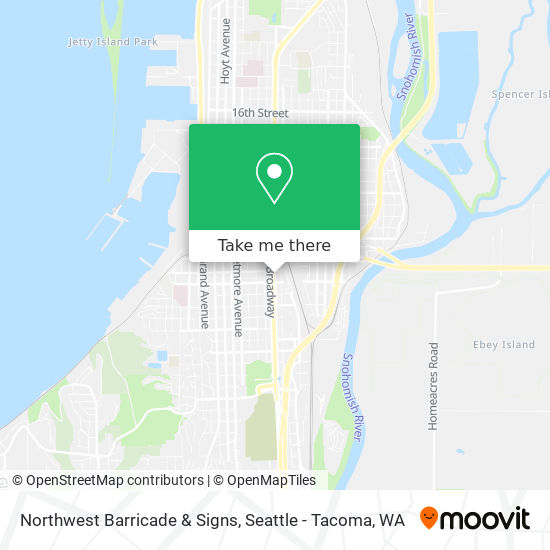 Northwest Barricade & Signs map