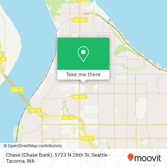 Mapa de Chase (Chase Bank), 5723 N 26th St