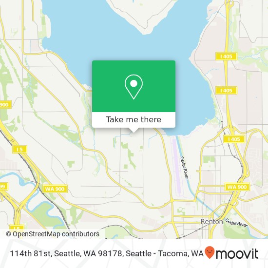 Mapa de 114th 81st, Seattle, WA 98178