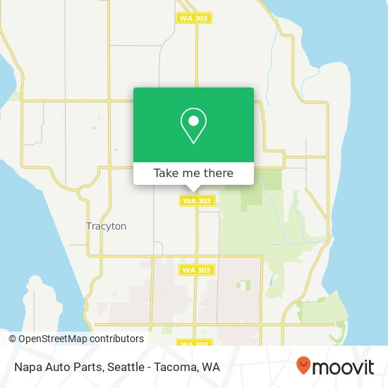 Mapa de Napa Auto Parts