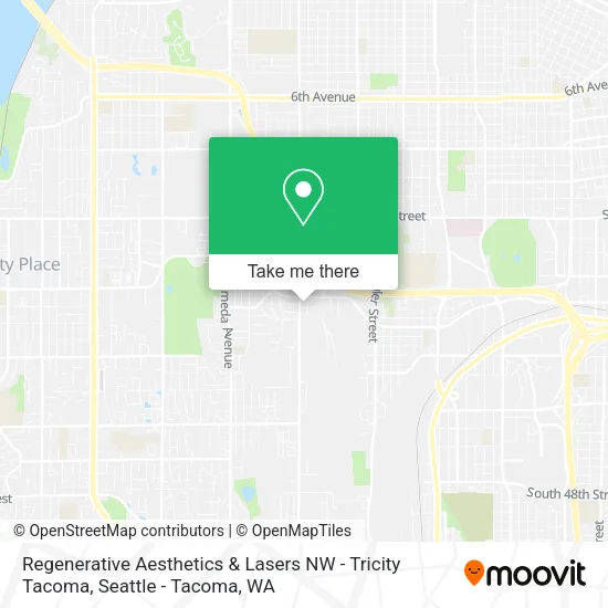 Mapa de Regenerative Aesthetics & Lasers NW - Tricity Tacoma