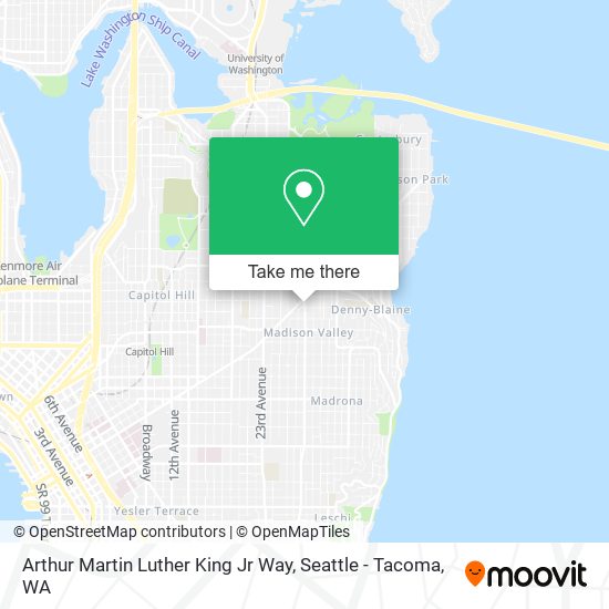 Arthur Martin Luther King Jr Way map