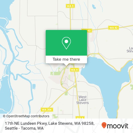 17th NE Lundeen Pkwy, Lake Stevens, WA 98258 map