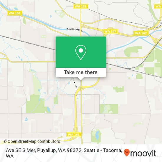 Mapa de Ave SE S Mer, Puyallup, WA 98372