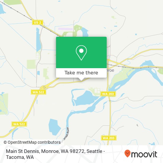 Mapa de Main St Dennis, Monroe, WA 98272