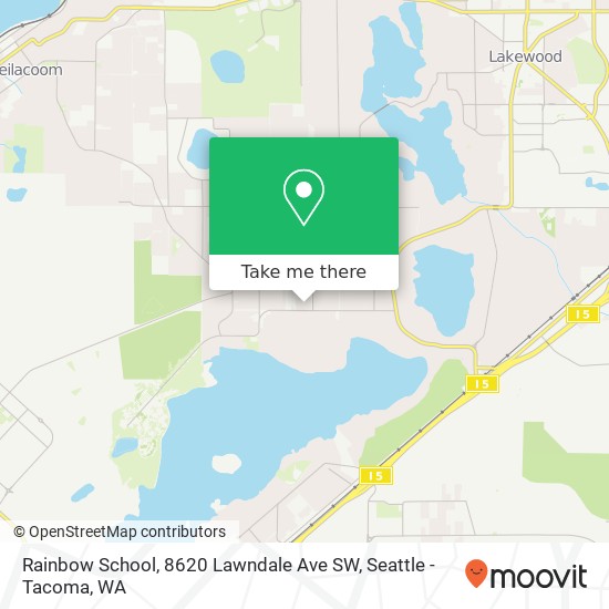 Mapa de Rainbow School, 8620 Lawndale Ave SW