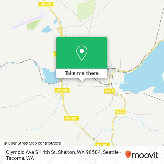 Olympic Ave S 14th St, Shelton, WA 98584 map