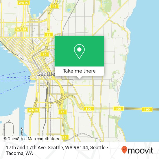 Mapa de 17th and 17th Ave, Seattle, WA 98144