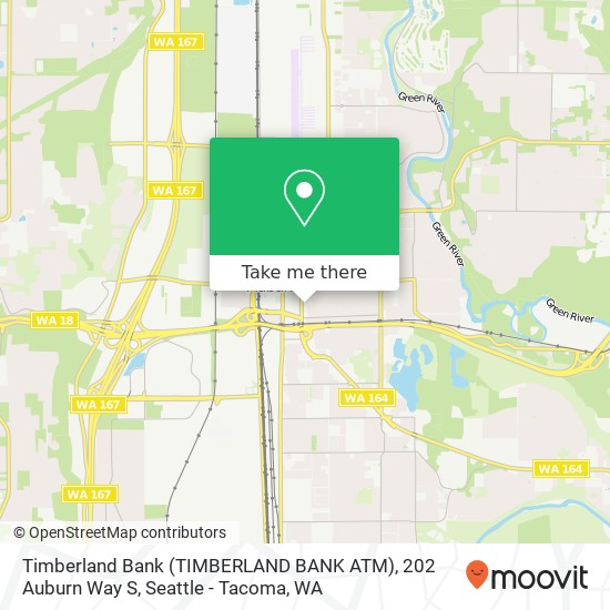 Mapa de Timberland Bank (TIMBERLAND BANK ATM), 202 Auburn Way S