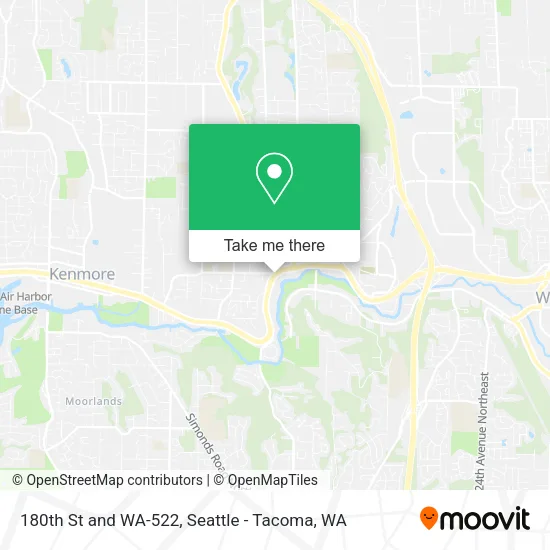 Mapa de 180th St and WA-522