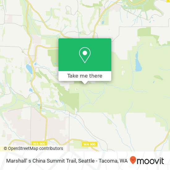 Marshall' s China Summit Trail, Renton, WA 98059 map