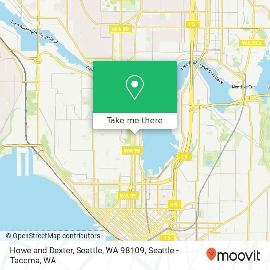 Mapa de Howe and Dexter, Seattle, WA 98109