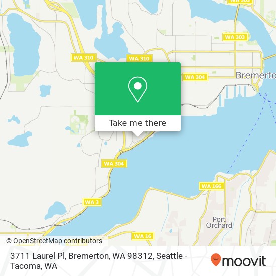 3711 Laurel Pl, Bremerton, WA 98312 map