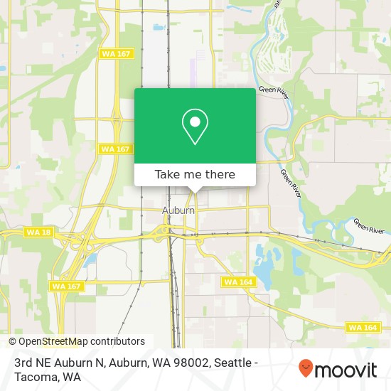 Mapa de 3rd NE Auburn N, Auburn, WA 98002