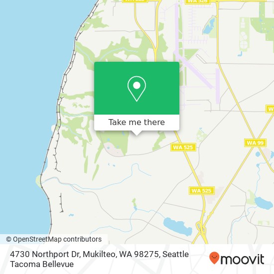 Mapa de 4730 Northport Dr, Mukilteo, WA 98275