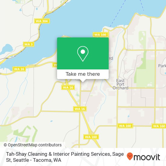 Tah-Shay Cleaning & Interior Painting Services, Sage St map