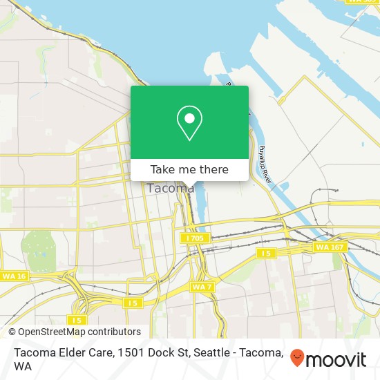 Tacoma Elder Care, 1501 Dock St map