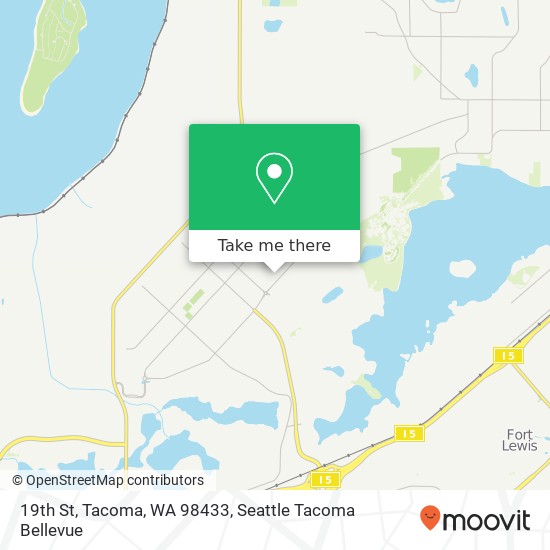 Mapa de 19th St, Tacoma, WA 98433