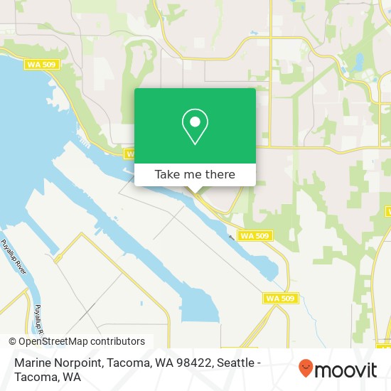 Mapa de Marine Norpoint, Tacoma, WA 98422