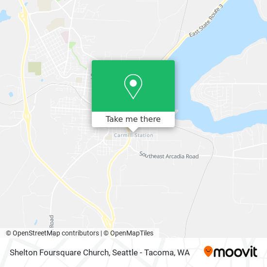 Mapa de Shelton Foursquare Church