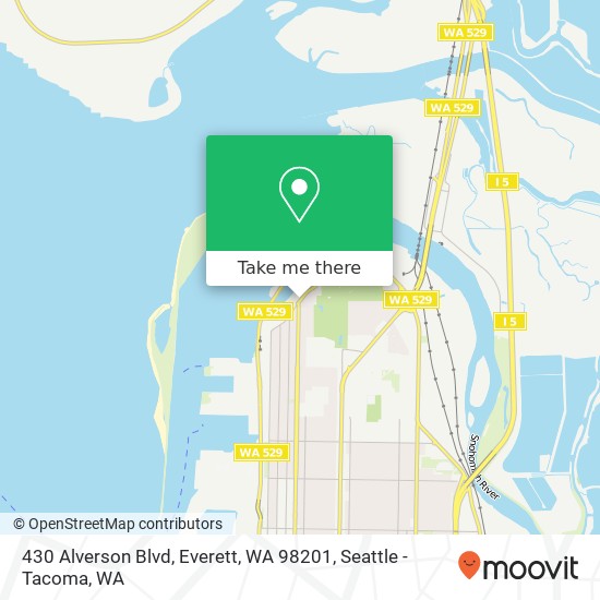 Mapa de 430 Alverson Blvd, Everett, WA 98201