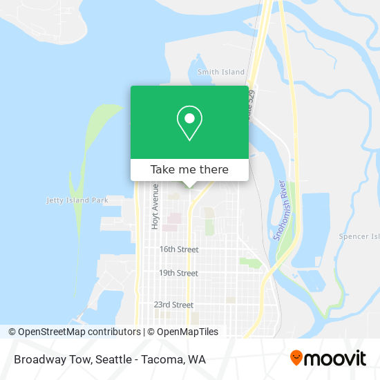 Broadway Tow map