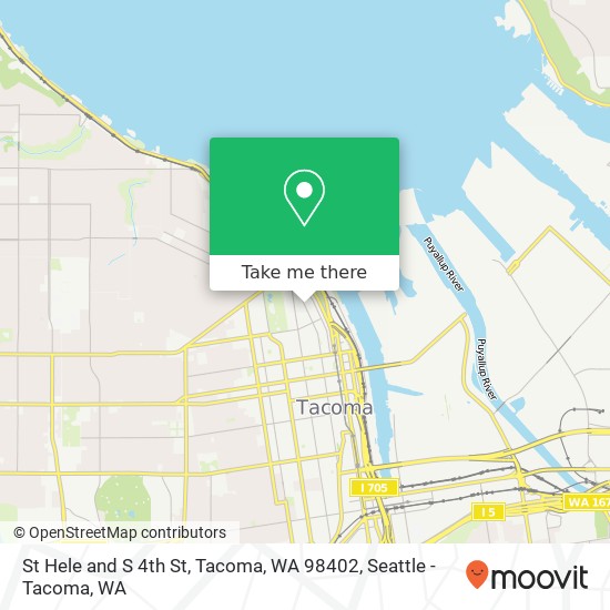 Mapa de St Hele and S 4th St, Tacoma, WA 98402