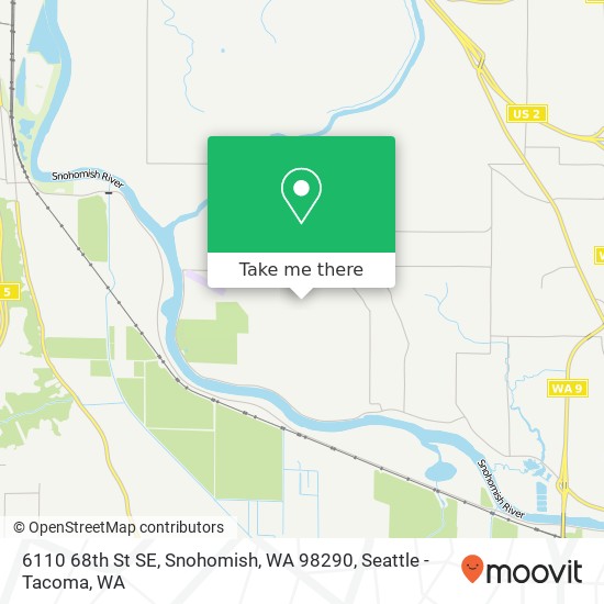 Mapa de 6110 68th St SE, Snohomish, WA 98290