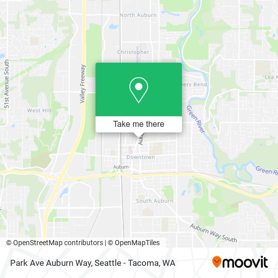 Mapa de Park Ave Auburn Way