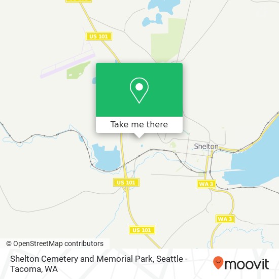Mapa de Shelton Cemetery and Memorial Park
