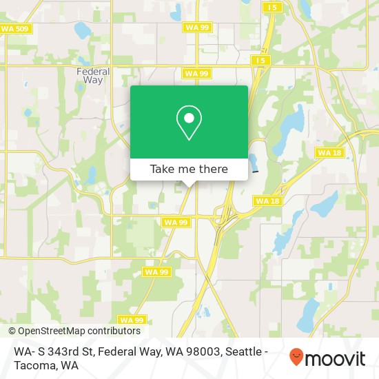 WA- S 343rd St, Federal Way, WA 98003 map