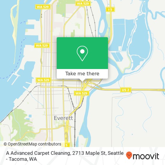 Mapa de A Advanced Carpet Cleaning, 2713 Maple St